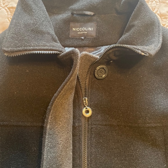 XL Niccolini Wool blend Coat with hood - Picture 3 of 4